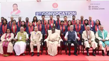President Droupadi Murmu addressing Nalanda University Convocation 2026 - Source: PIB / President's Secretariat