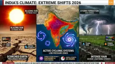 Pre-monsoon cyclonic circulation map and thunderstorm safety guide India 2026 - Akhand News.