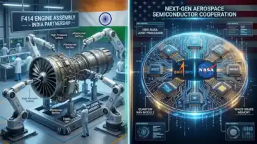 Leaders of India and the US shaking hands at a 2026 Strategic Dialogue in Washington D.C.