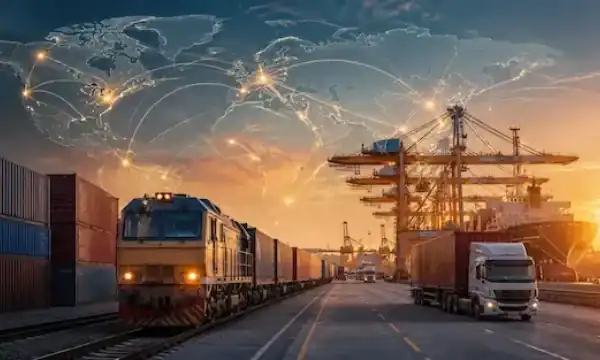 Modern global logistics infrastructure representing international trade and supply chain connectivity representative image.