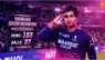 15-year-old Vaibhav Suryavanshi celebrating his maiden IPL century with a roar.