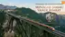 The Vande Bharat Express train traveling through the scenic landscapes of Jammu and Kashmir. Image Source:X/@AshwiniVaishnaw