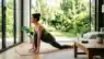 A person practicing a morning fitness routine at home for better daily health.