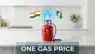 A 3D map of India with a glowing blue gas pipeline connecting all states, representing unified pricing. Representative Image