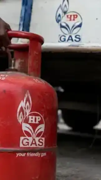 Domestic LPG gas cylinder in representing the latest cooking gas price update.