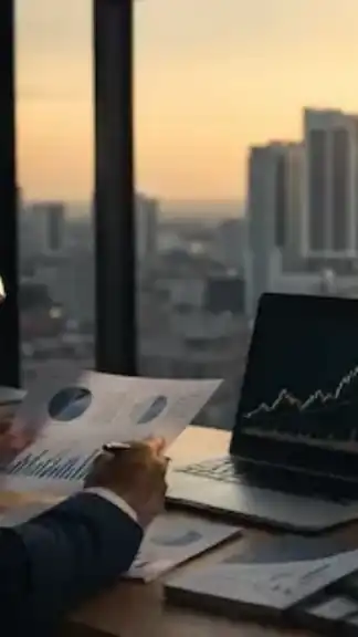 Financial planning workspace illustrating long-term investment growth and wealth building strategy.