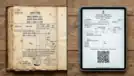 A visual comparison of historical 19th-century land registers and modern QR-coded digital property records as part of the Maharashtra Property Records Digitisation 2026 project – Akhand News.