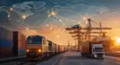 Modern global logistics infrastructure representing international trade and supply chain connectivity representative image.
