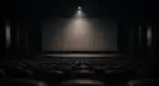 A dramatic cinema hall atmosphere representing a modern psychological crime thriller film representative image.