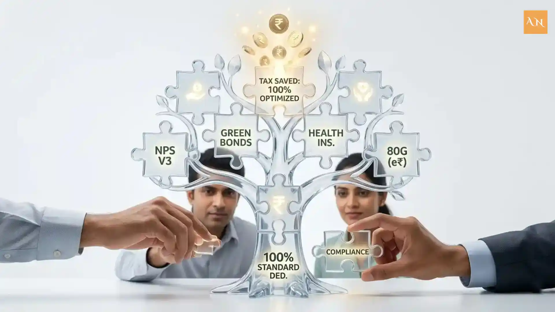 A professional infographic comparing tax savings under the Old and New Tax Acts of 2026. Representative Image