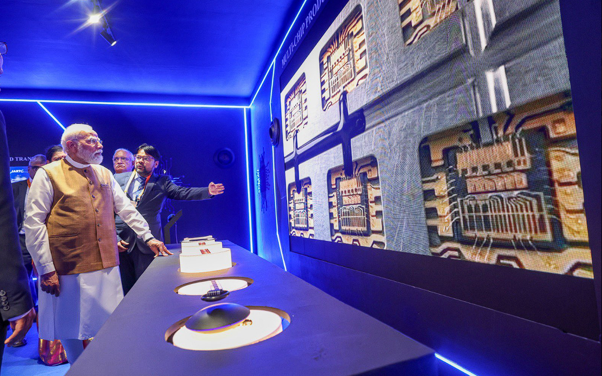 PM Modi inaugurating Kaynes Semicon Plant Sanand Gujarat 2026