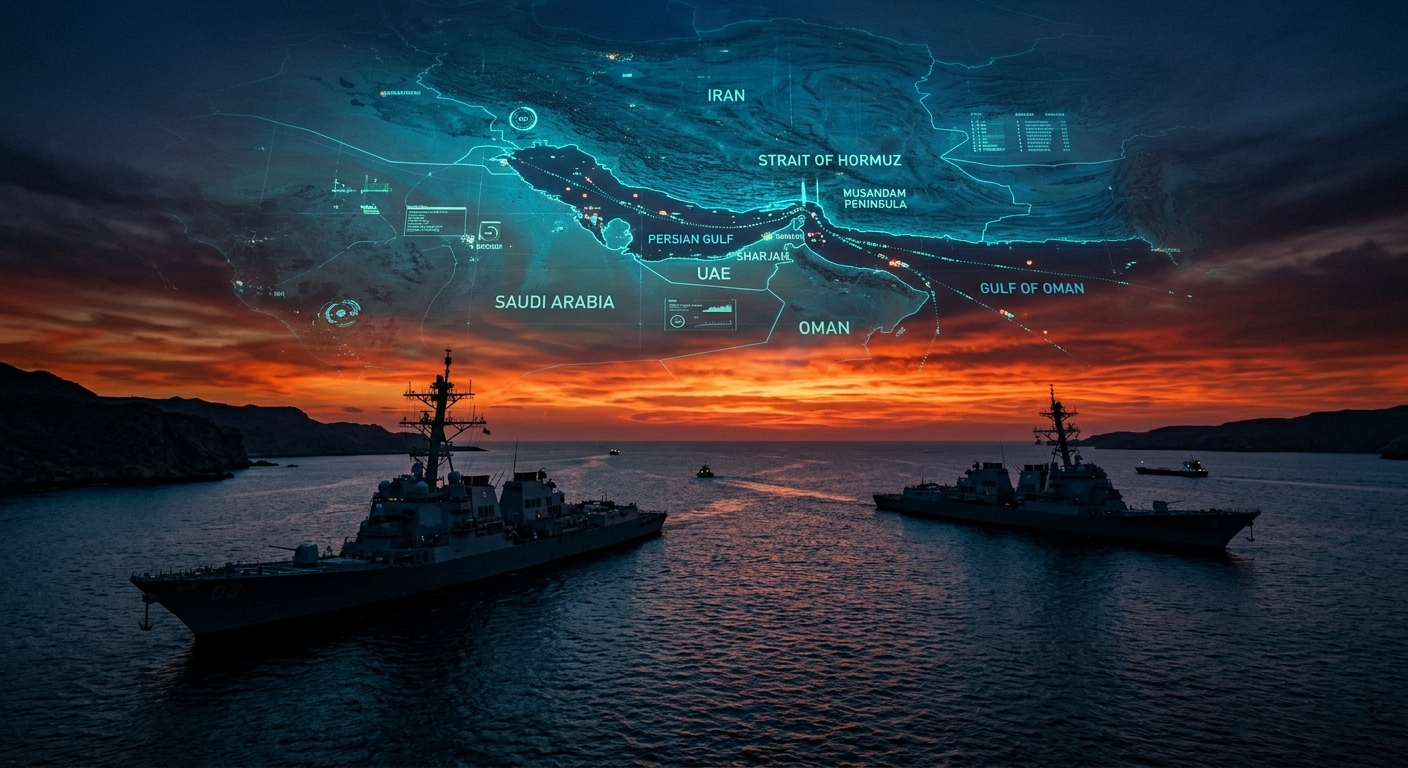 Point of No Return: The Strait of Hormuz remains the world's most dangerous chokepoint. (Image Source: Akhand News Creative Desk)