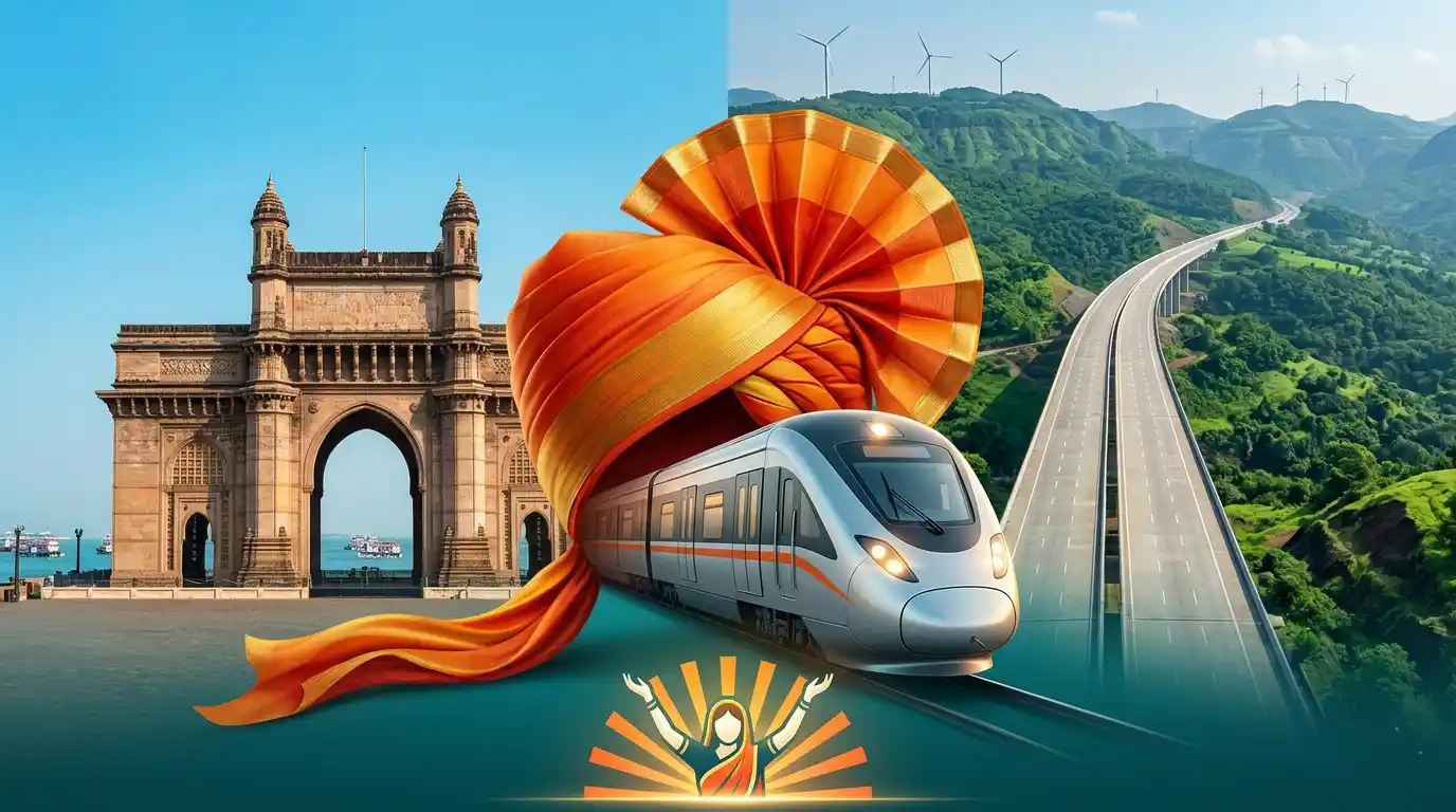 A professional aerial view of the Shakti Peeth Expressway under construction. Representative Image