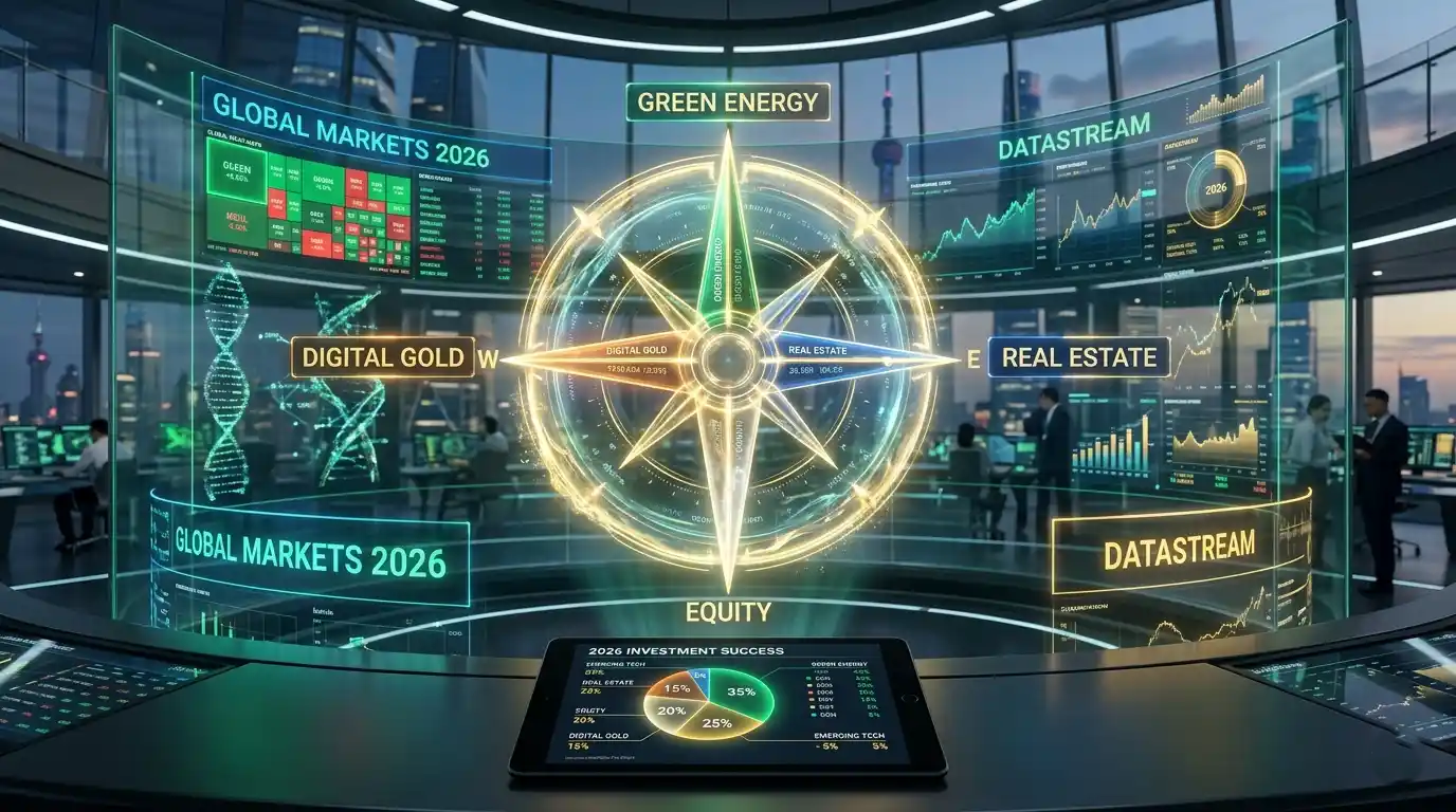 A conceptual image of a futuristic 'Tree of Wealth' with digital and physical asset icons. Representative Image