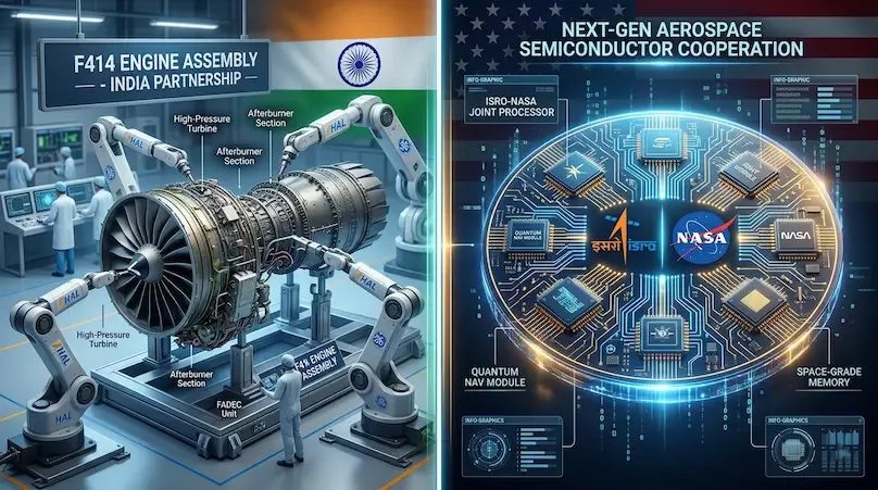 Leaders of India and the US shaking hands at a 2026 Strategic Dialogue in Washington D.C.