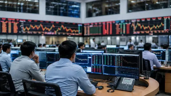 Modern stock market trading environment representing India's changing IPO and investment landscape.