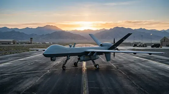 Modern surveillance drone representing the growing role of advanced technology in national security representative image.
