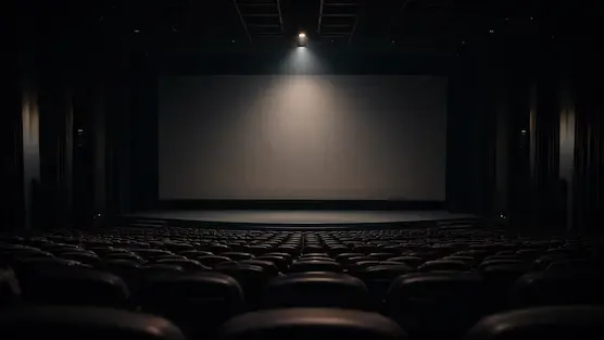 A dramatic cinema hall atmosphere representing a modern psychological crime thriller film representative image.